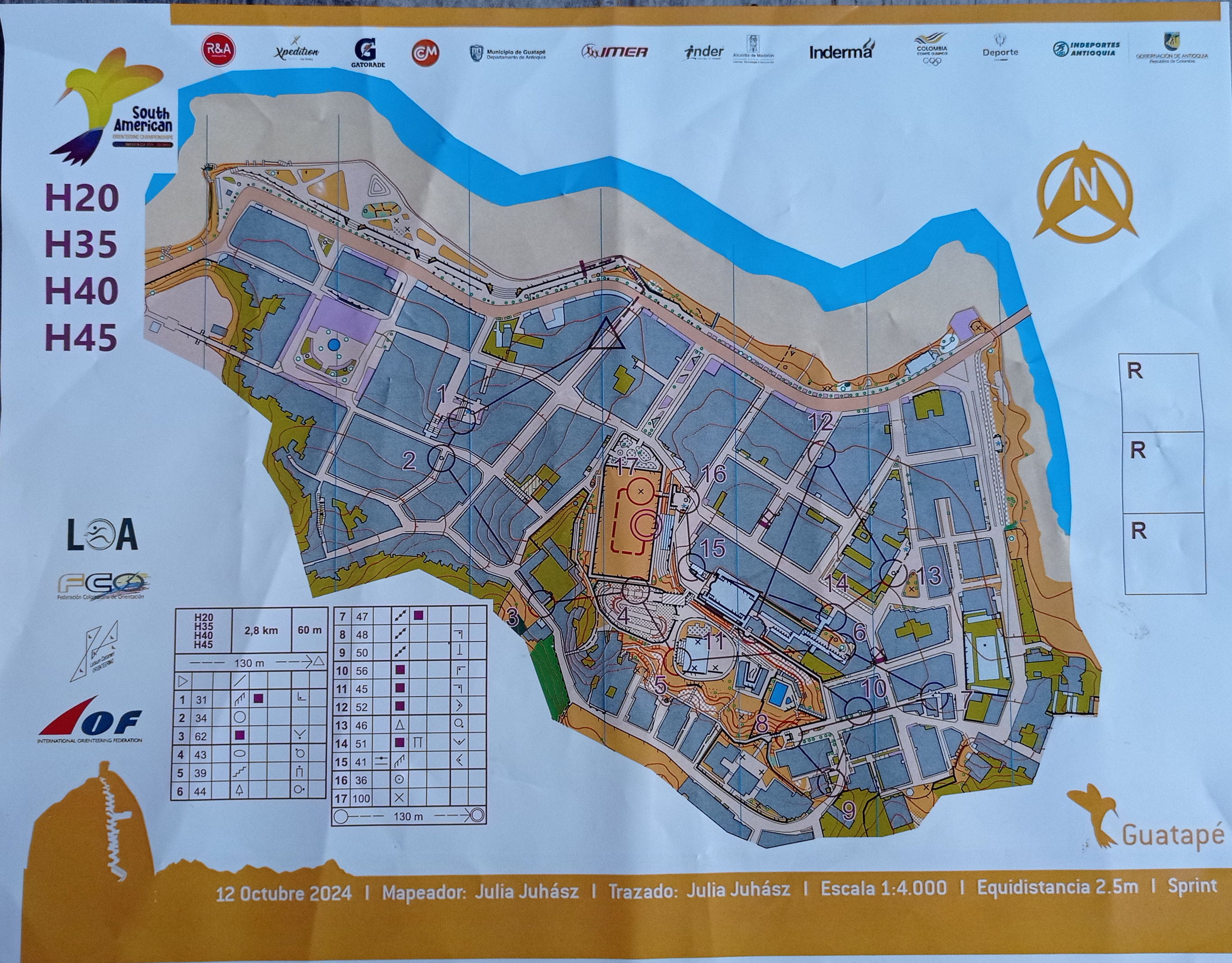 South American Orienteering Champs 2024 - Sprint (12-10-2024)