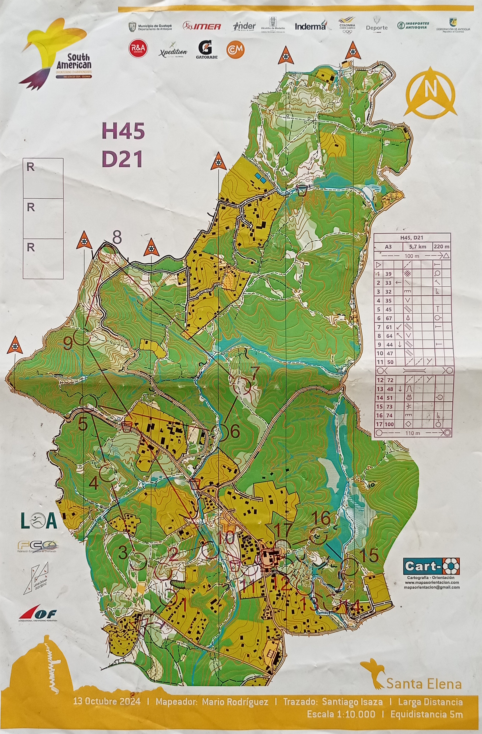 South American Orienteering Champs 2024 - Long (13/10/2024)